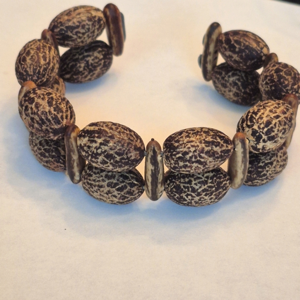 Natural Bodhi Seed Tree Beaded Bracelet